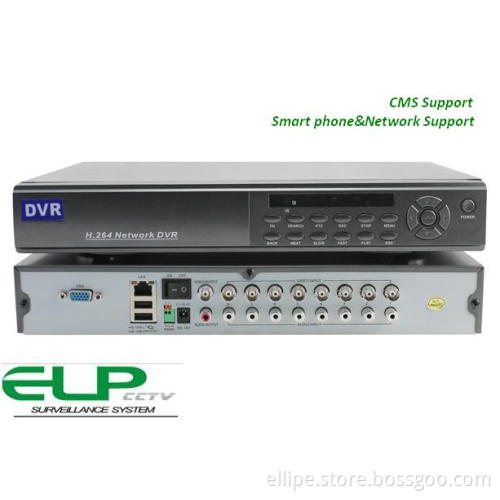 8channel DVR Recorder with Cms Software and Support Smart Phone&Network Function
